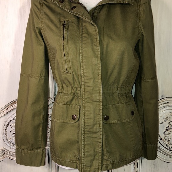 Love Tree Army Green Basic Go To Jacket Size Small - Picture 3 of 13